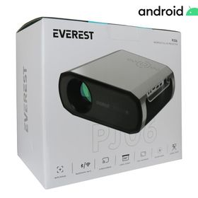 Everest PJ06 350 LED Lümen 1920x1080 1xHDMI 1xUSB TF Soket 3 W Speaker Android 9.0 FULL HD Projeksiyon Cihazı