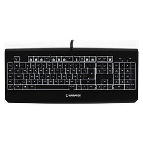 Everest Rampage KB-R12 Turret USB Beyaz Aydınlatmalı Siyah Gaming Klavye