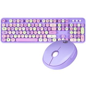 Everest Round KM-6282 Mor Klavye Mouse Set
