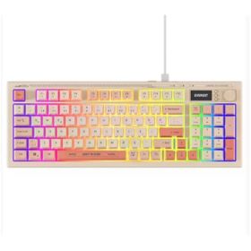 Everest Silent Pro KB-79 Bej-Pembe-Turuncu RGB Membrane Switch Kablolu Gaming Klavye