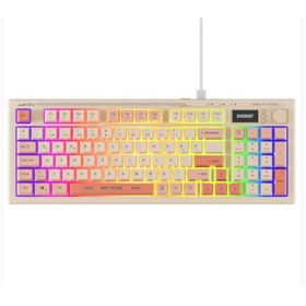 Everest Silent Pro KB-79 Bej-Pembe-Turuncu RGB Membrane Switch Kablolu Gaming Klavye