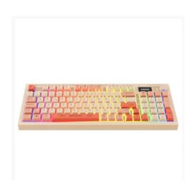 Everest Silent Pro KB-85 Bej-Pembe-Turuncu RGB Membrane Switch Kablolu/Kablosuz Gaming Klavye