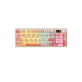 Everest Silent Pro KB-85 Bej-Pembe-Turuncu RGB Membrane Switch Kablolu/Kablosuz Gaming Klavye