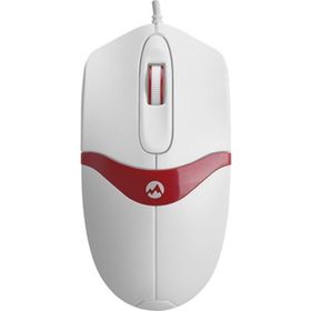 Everest SM-220 Beyaz Kırmızı Optik Kablolu Mouse