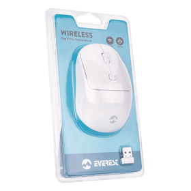 Everest SM-320 Beyaz Usb Optik Kablosuz Mouse