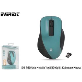 Everest SM-360 Siyah Kablosuz Süper Sessiz Mouse