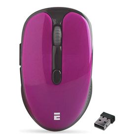 Everest SM-865 6D Bordo 1600 dpi Alkalin Pilli Kristal Kutulu Kablosuz Sessiz Mouse