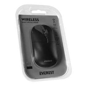 Everest SMW-384 Siyah Optik Sessiz Kablosuz Mouse