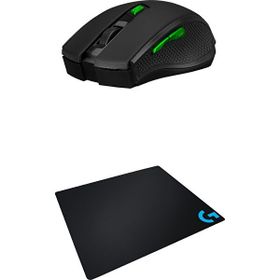 Everest SMW-777 USB Siyah 2.4ghz Optik Wireless Mouse + Logitech Gaming Mouse Pad