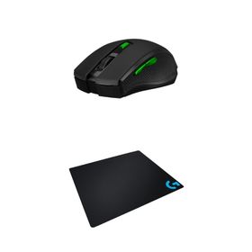 Everest SMW-777 USB Siyah 2.4ghz Optik Wireless Mouse + Logitech Gaming Mouse Pad