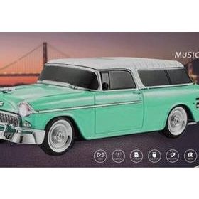 Everton RT-1952 Turkuaz Arabalı Bluetooth FM-USB-TF-Aux Şarjlı Nostaljik Radyo