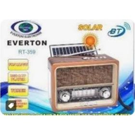 Everton RT-359 FM-AM-SW-Usb&Tf Player Güneş Enerjili Nostaljik Radyo