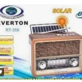 Everton RT-359 FM-AM-SW-Usb&Tf Player Güneş Enerjili Nostaljik Radyo