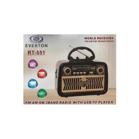 Everton RT-551 Bluetooth FM-Usb-TF-Aux Şarjlı Nostaljik Radyo