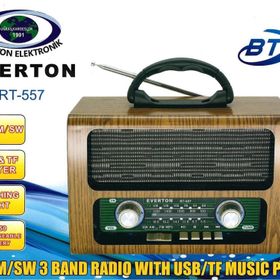 Everton RT-557 Bluetooth Fm-Usb-Tf-Aux Şarjlı Nostaljik Radyo