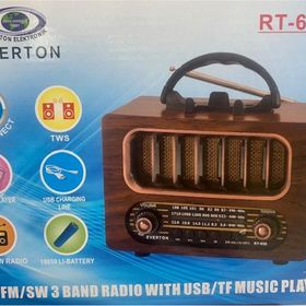 Everton RT-658 Bluetooth Fm-Usb-Tf-Aux Şarjlı Nostaljik Radyo