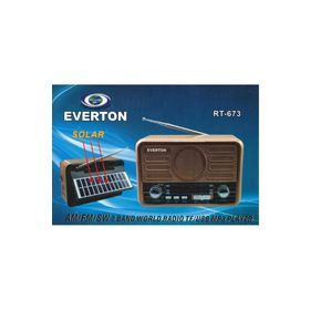 Everton RT-673 Bluetooth Fm-Usb-Tf-Aux Şarjlı Solar Nostaljik Radyo
