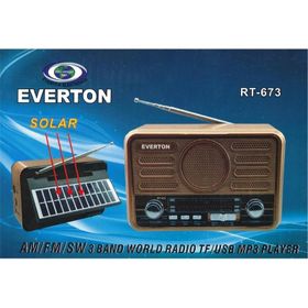 Everton RT-675 Bluetooth Fm-Usb-Tf-Aux Şarjlı Solar Nostaljik Radyo