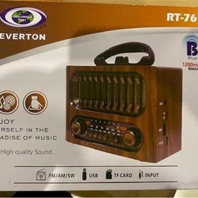 Everton RT-745 -Usb-Tf-Am-Fm-Sw-Blue-Connect-Tws-Usb Şarj Nostaljik Radyo