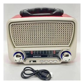 Everton RT-819 Güneş Enerjili Nostaljik Fm Aux Usb Müzik Çalar
