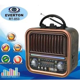 Everton RT-853 Bluetooth Fm-usb-tf-aux Şarjlı Nostaljik Radyo Hoparlör