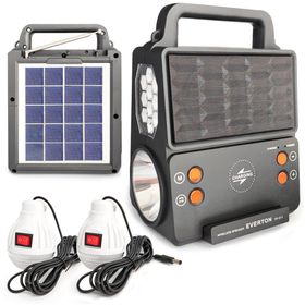 Everton RT-913 Güneş Enerjili Işıklı Bluetooth Radyo ve 2 Ampul Set