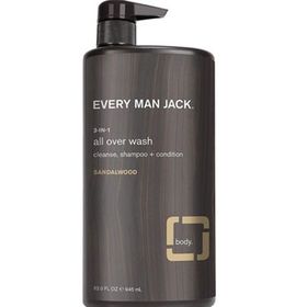Every Man Jack 945 ml 3in1 Sandalwood Şampuan+Saç Kremi+Vücut Şampuanı