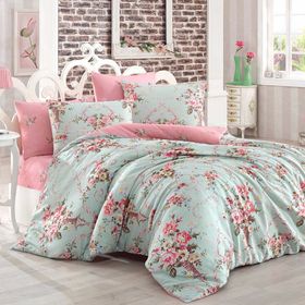 Ev&Ev Home Alanur Mint Çift Kişilik Nevresim Takımı