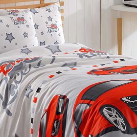 Ev&Ev Home Crazy Kırmızı Tek Kişilik Nevresim Takımı