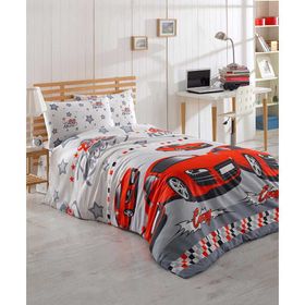 Ev&Ev Home Crazy Kırmızı Tek Kişilik Nevresim Takımı