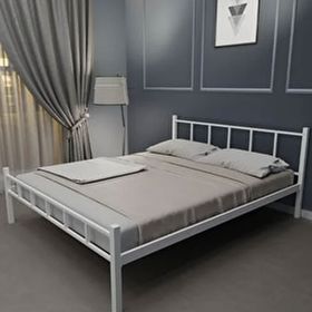 Evger K90 Beyaz Metal 120x200 cm Tek Kişilik Karyola