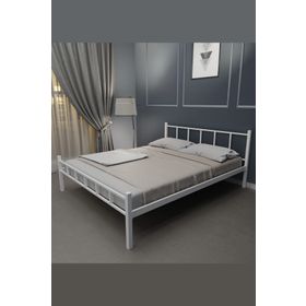 Evger K90 Beyaz Metal 90x190 CM Tek Kişilik Karyola