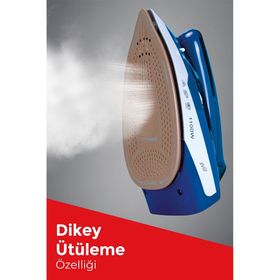 Evia Holiday EA-4603 Şok Buharlı Katlanabilir Dikey Ütüleme Özellikli Seyahat Ütüsü