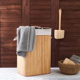Evidea 60 lt Deco&Style Bambu Çamaşır Sepeti