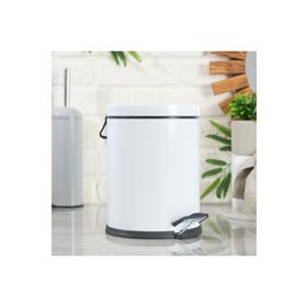 Evidea Bath Beyaz 5 lt Pedallı Çöp Kovası