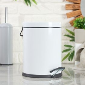 Evidea Bath Beyaz 5 lt Pedallı Çöp Kovası