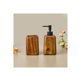 Evidea Bath Jardim Kahverengi 2'li Banyo Sıvı Sabunluk Seti