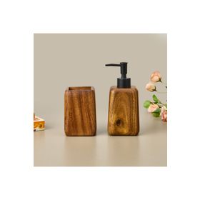 Evidea Bath Jardim Kahverengi 2'li Banyo Sıvı Sabunluk Seti