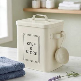 Evidea Bath Kapaklı 18 cm Deterjan Kutusu