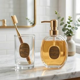 Evidea Bath Rose Şeffaf 2'li Banyo Sıvı Sabunluk Seti