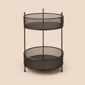 Evidea Bath Siyah 28x20 cm 2 Katlı Fileli Organizer