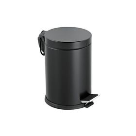 Evidea Bath Siyah 5 lt Pedallı Çöp Kovası