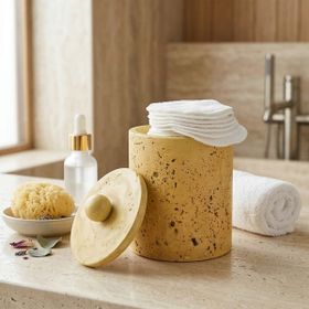 Evidea Bath Traverten Görünümlü Bej 2 lt Çöp Kovası