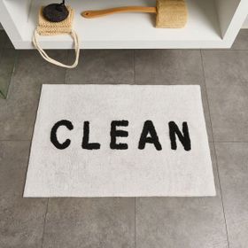 Evidea Clean Tufting Soft Beyaz 60x90 cm Banyo Paspası