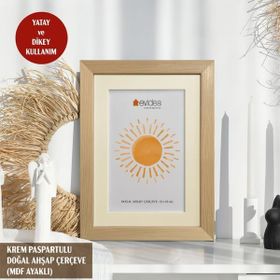 Evidea Deco Bej 13x18 cm Ahşap Çerçeve