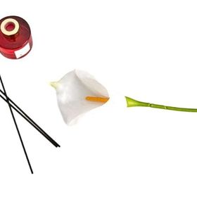 Evidea Deco Beyaz 60 cm Yapay Zambak Çiçeği