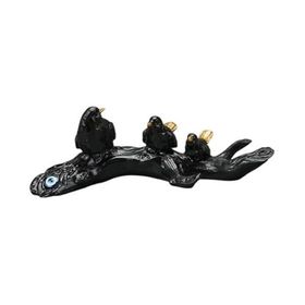 Evidea Deco Birds Siyah Gold 8x24 cm Dekor