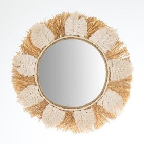 Evidea Deco Boho Beyaz 40 cm Ayna