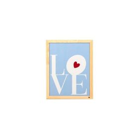 Evidea Deco Bold Hearts Mavi 30x40 cm Duvar Panosu
