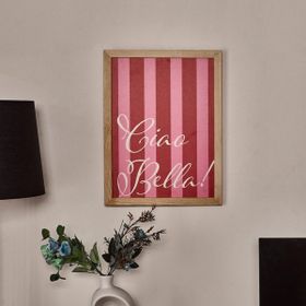 Evidea Deco Bright Holidays Kırmızı / Pembe - 30x40 cm Duvar Panosu